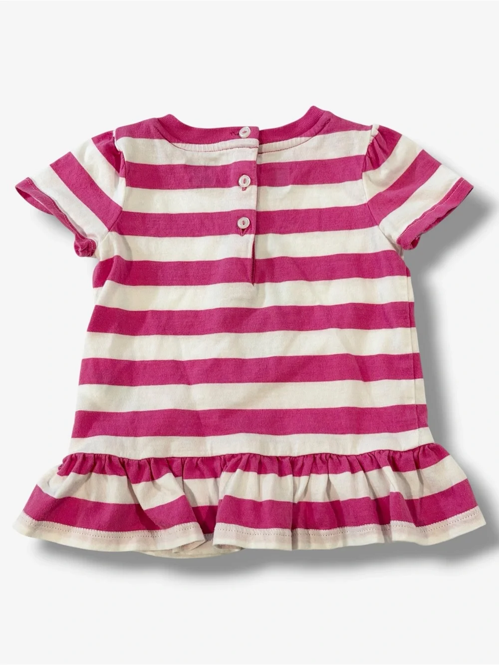 Polo Bear Ralph Lauren Baby Girl Dress Size 9M 9 Months Pink Stripe Raincoat